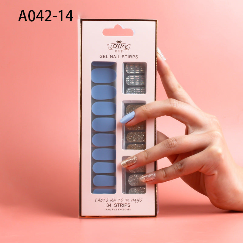 Pure Color-No-Light Gel Polish Nail Stickers