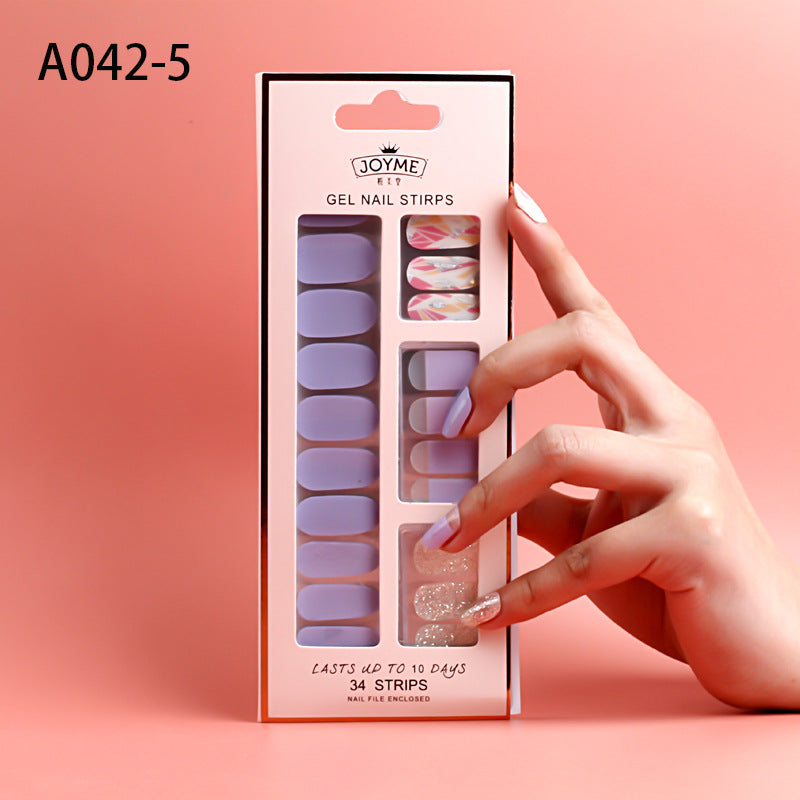 Pure Color-No-Light Gel Polish Nail Stickers
