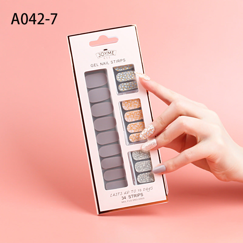 Pure Color-No-Light Gel Polish Nail Stickers