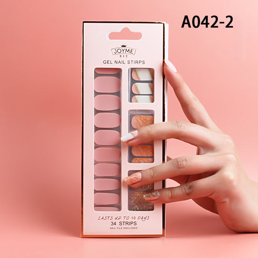 Pure Color-No-Light Gel Polish Nail Stickers