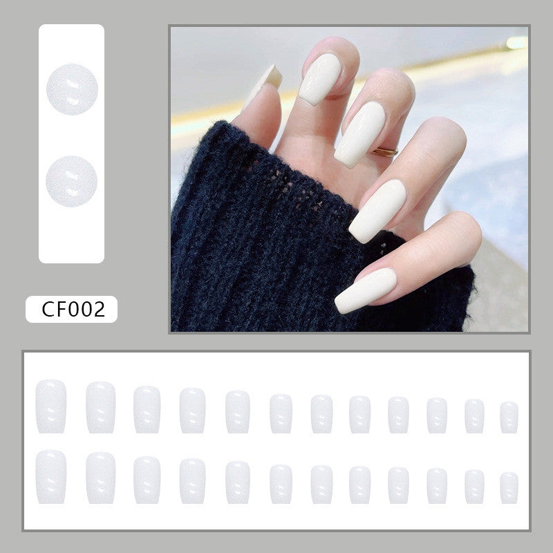 Pure Color Medium Length Nail