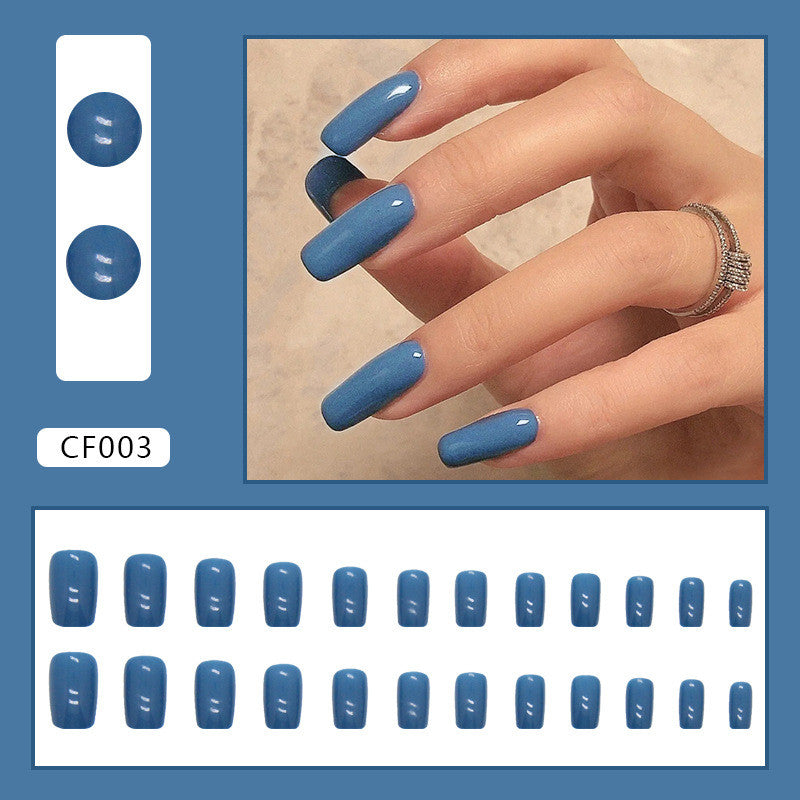 Pure Color Medium Length Nail