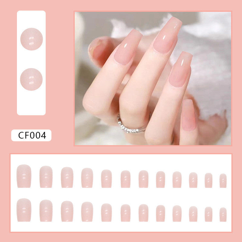 Pure Color Medium Length Nail