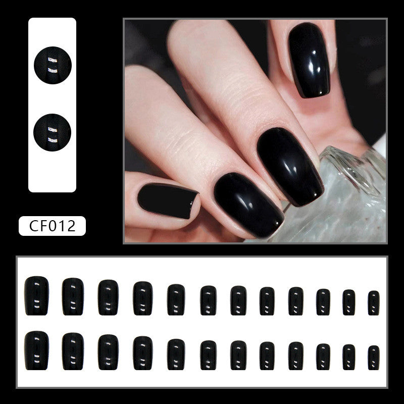 Pure Color Medium Length Nail
