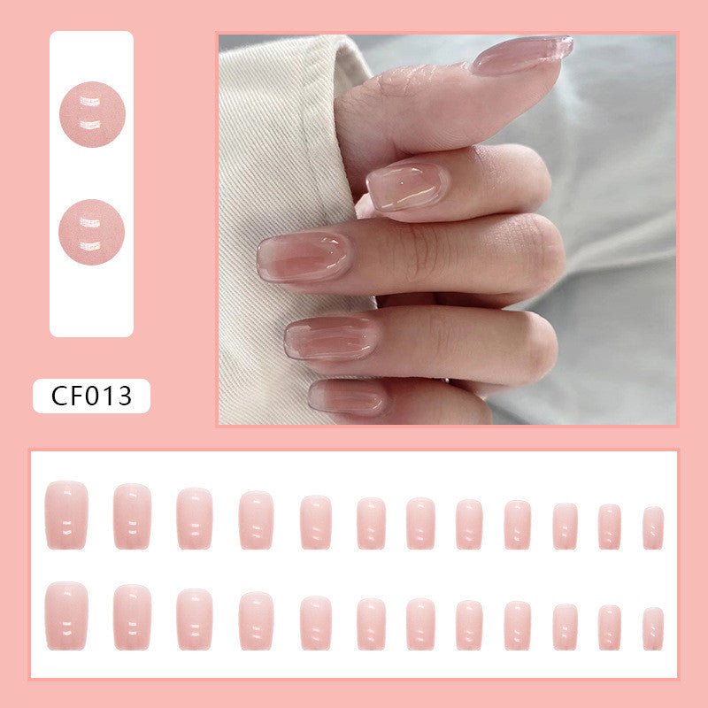 Pure Color Medium Length Nail