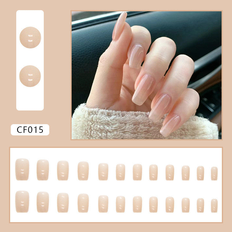 Pure Color Medium Length Nail