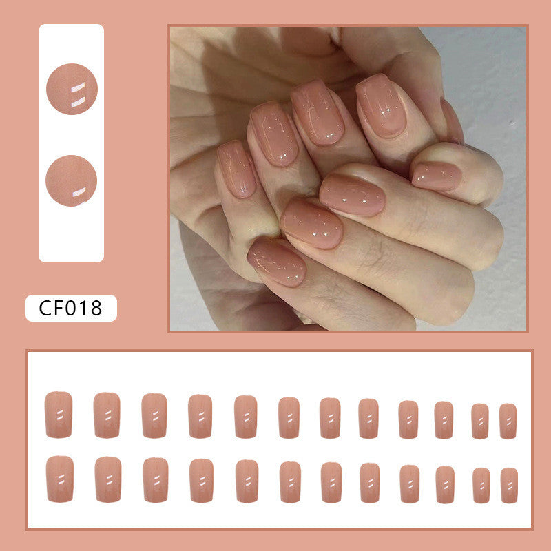 Pure Color Medium Length Nail